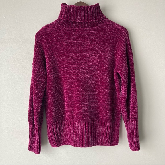Pink Rose Super Soft Comfy Turtleneck Sweater Deep Pink Women’s Medium - Picture 6 of 11